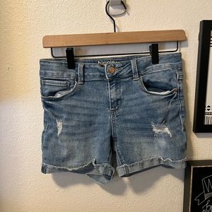 Girls size 14 denim shorts